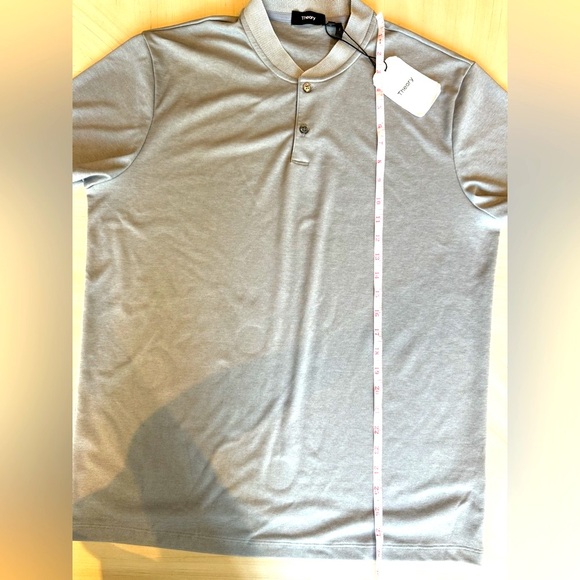 NWT - THEORY Berk Stretch- Pima Cotton Polo Shirt - Men’s Large - Picture 11 of 12